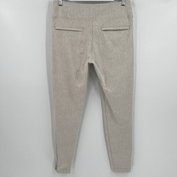 Athleta Delancey Skyline Tight Braiden Cream Textured Pull On Pants Size Large - Picture 7 of 12
